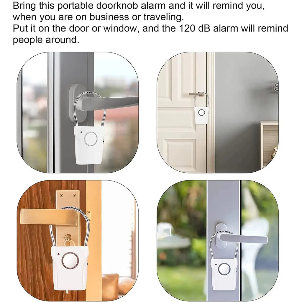 RestAssured Portable Door Handle Alarm