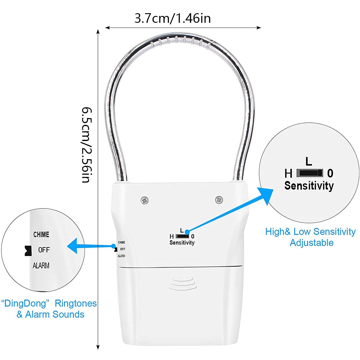 RestAssured Portable Door Handle Alarm