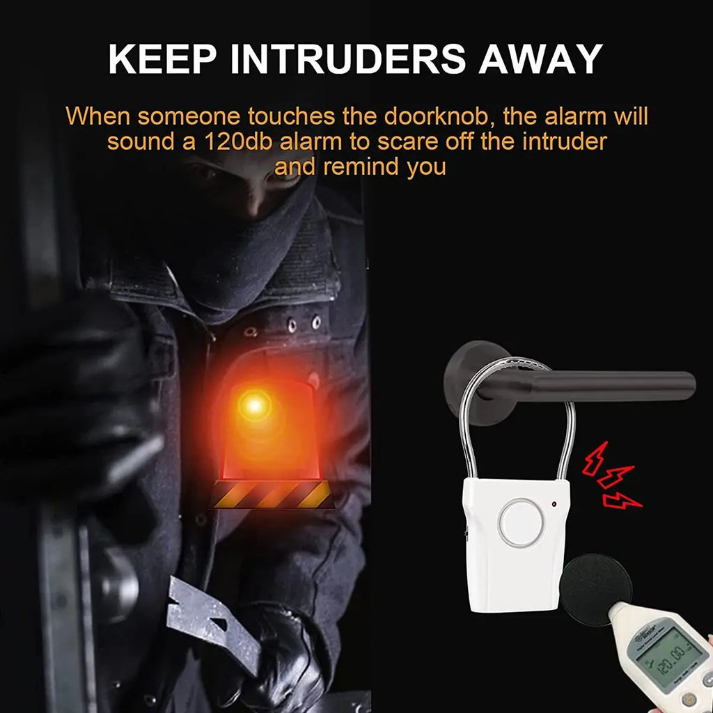 RestAssured Portable Door Handle Alarm