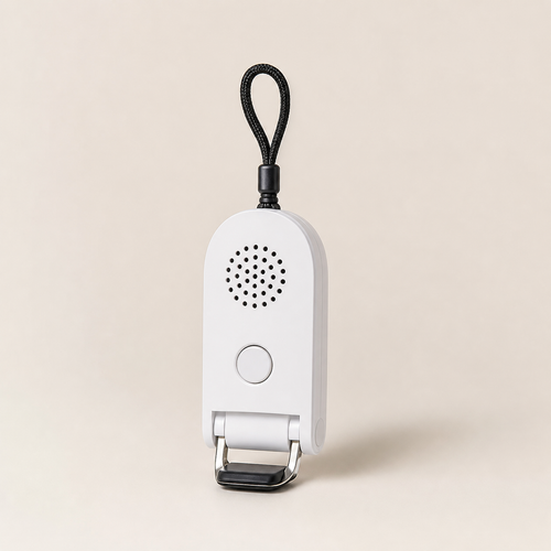 RestAssured portable door handle alarm studio product photo